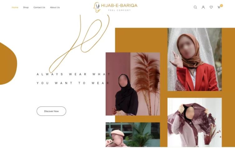 Hijab-e-Bariqa Online E-commerce Store